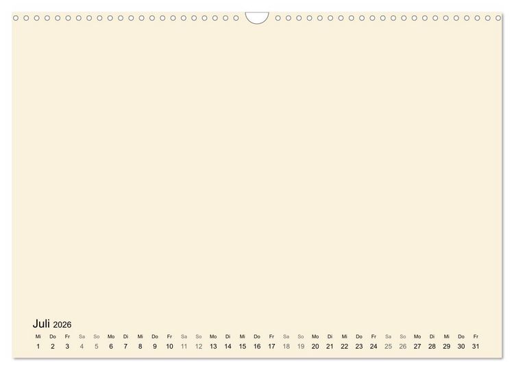 Produktbild: DIY Bastel-Kalender -Warme Pastell Farben- Zum Selbstgestalten (Wandkalender 2026 DIN A3 quer), CALVENDO Monatskalender