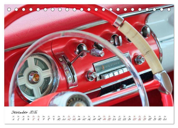 Produktbild: Oldtimer Innenansichten (Tischkalender 2026 DIN A5 quer), CALVENDO Monatskalender