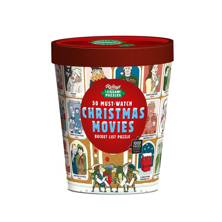 Produktbild: 50 Must-Watch Christmas Movies Bucket List 1000-piece Jigsaw Puzzle