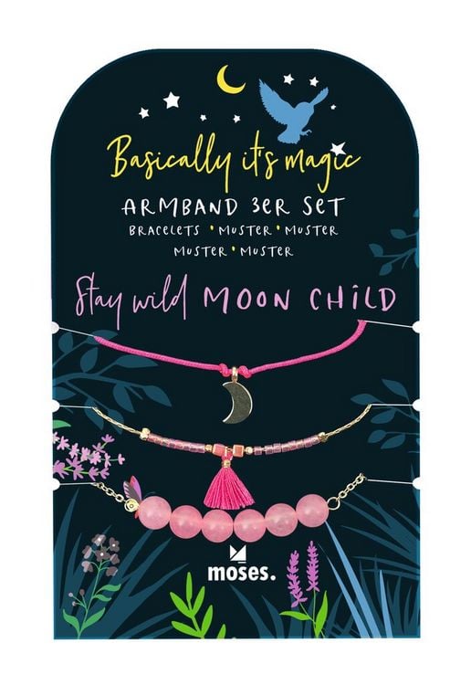 Produktbild: Basically it's magic Armbänder 3er Set Pink
