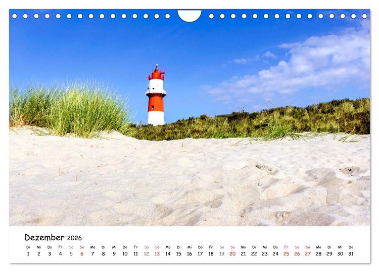 Produktbild: Borkum, bezaubernde Nordseeinsel (Wandkalender 2026 DIN A4 quer), CALVENDO Monatskalender