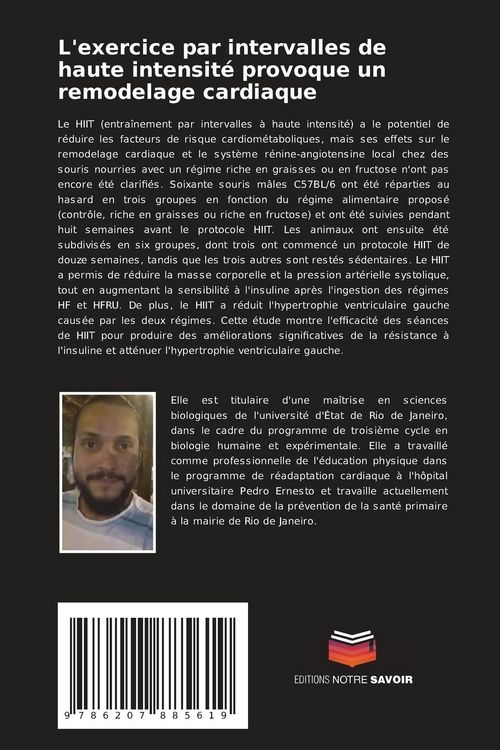 Produktbild: L'exercice par intervalles de haute intensit&eacute; provoque un remodelage cardiaque