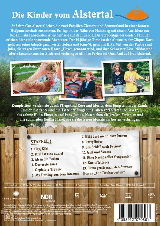 Produktbild: Die Kinder vom Alstertal - Staffel 1: Folge 1-13 [2 DVDs]