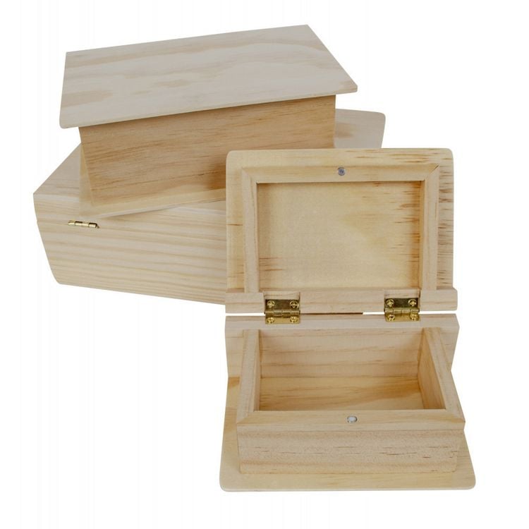 Produktbild: 3er-Set Buecher Boxen h=5 + 6,3 + 7,2cm b=12 + 16 +