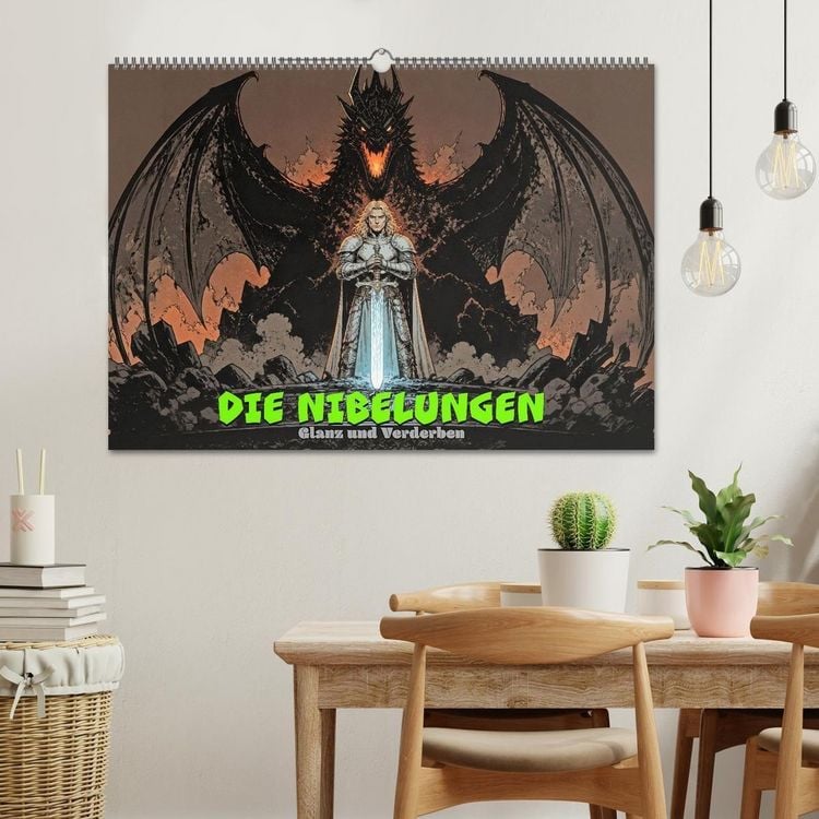Produktbild: Die Nibelungen: Glanz und Verderben (Wandkalender 2027 DIN A2 quer), CALVENDO Monatskalender