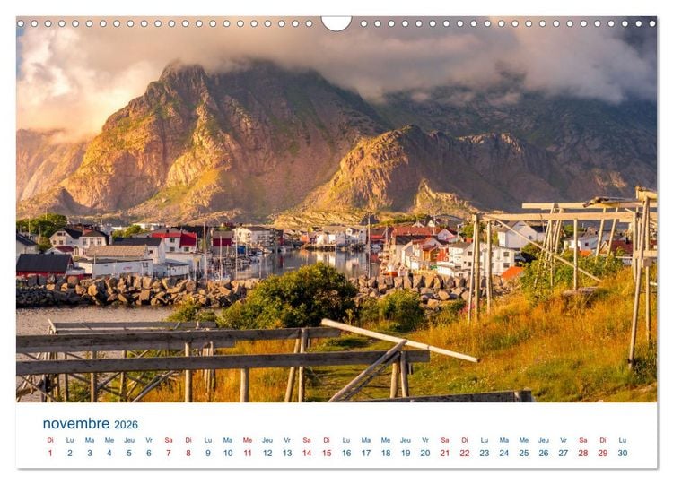 Produktbild: Un &eacute;t&eacute; aux Iles Lofoten (Calendrier mural 2026 DIN A3 vertical), CALVENDO calendrier mensuel