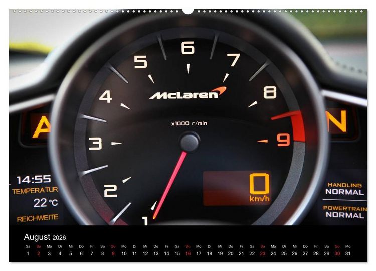 Produktbild: McLaren MP4-12C Spider (Wandkalender 2026 DIN A2 quer), CALVENDO Monatskalender