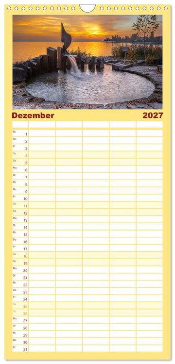 Produktbild: Familienplaner 2027 - Herbst rund um den Bodensee mit 5 Spalten (Wandkalender, 21 x 45 cm) CALVENDO