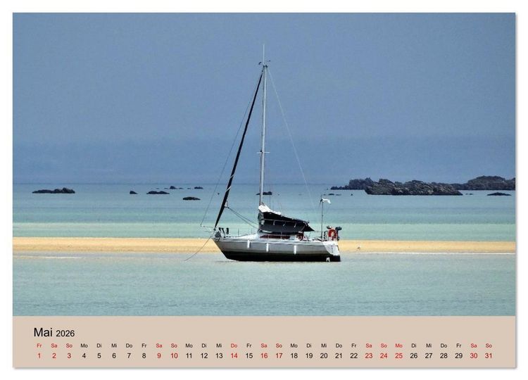 Produktbild: Chausey Inseln Magischer Insel - Archipel Frankreich (Wandkalender 2026 DIN A3 quer), CALVENDO Monatskalender