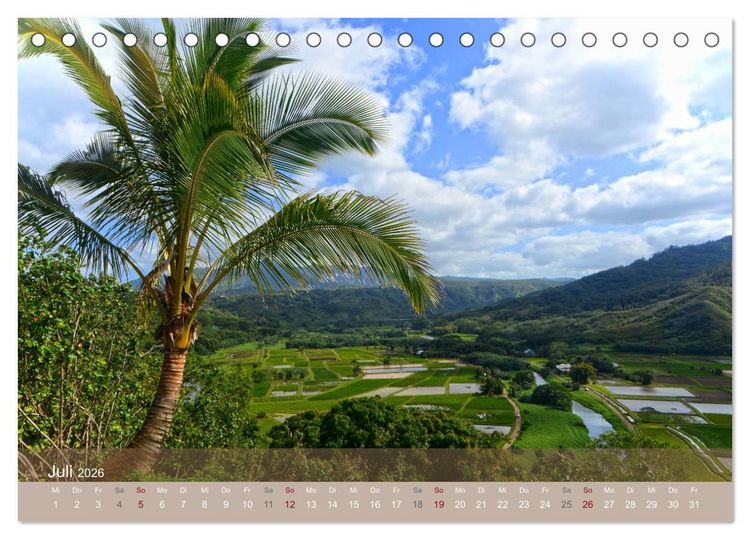 Produktbild: Aloha aus Hawaii (Tischkalender 2026 DIN A5 quer), CALVENDO Monatskalender