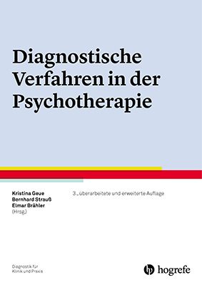Produktbild: Diagnostische Verfahren in der Psychotherapie
