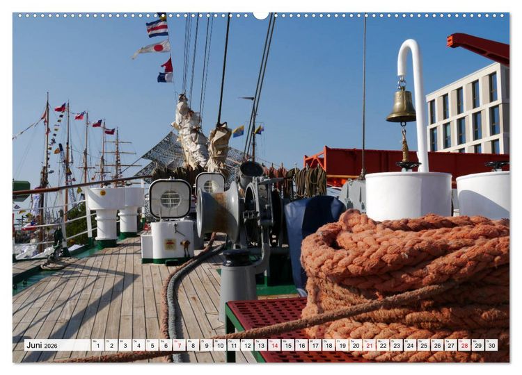 Produktbild: Windjammertreffen - Segelschiffe zu Gast in Bremerhaven (Wandkalender 2026 DIN A2 quer), CALVENDO Monatskalender