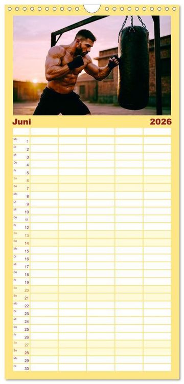 Produktbild: Familienplaner 2026 - MMA Mixed Martial Arts mit 5 Spalten (Wandkalender, 21 x 45 cm) CALVENDO