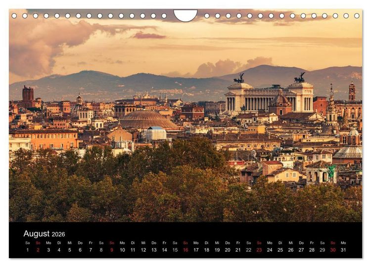 Produktbild: Rom - Impressionen aus der ewigen Stadt (Wandkalender 2026 DIN A4 quer), CALVENDO Monatskalender