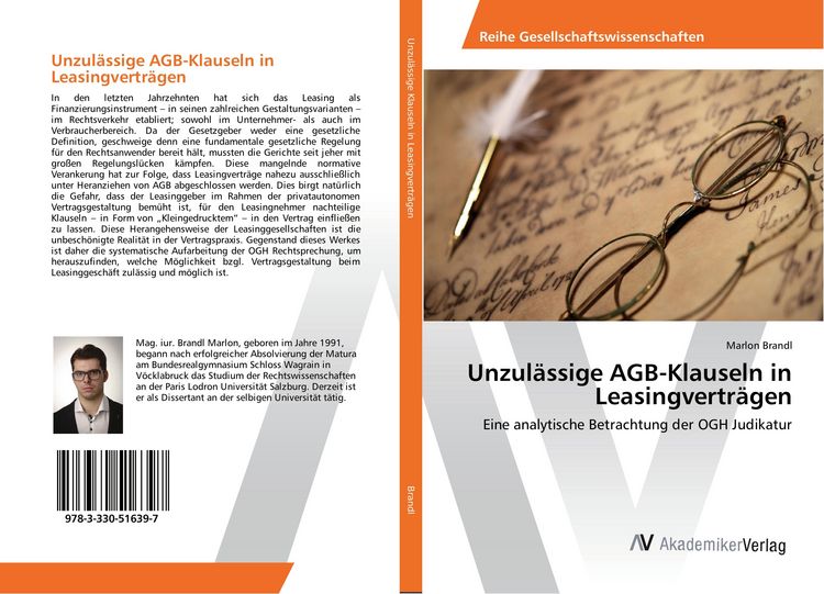 Produktbild: Unzul&auml;ssige AGB-Klauseln in Leasingvertr&auml;gen