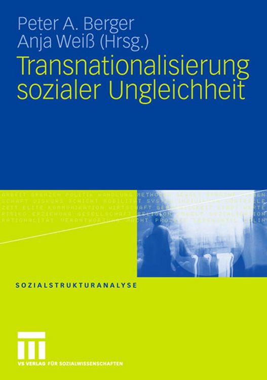 Produktbild: Transnationalisierung sozialer Ungleichheit