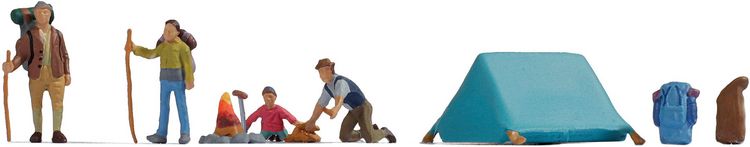 Produktbild: NOCH TT Figurenset Figurenset Camping Bemalt