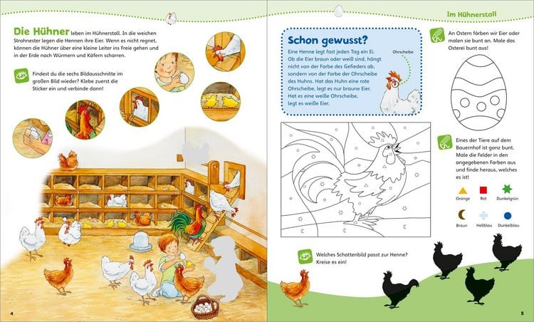 Produktbild: WAS IST WAS Junior Mitmach-Heft Bauernhof