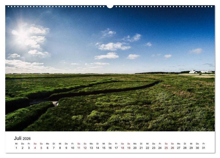 Produktbild: Sankt Peter-Ording. Licht, Schatten und Natur (hochwertiger Premium Wandkalender 2026 DIN A2 quer), Kunstdruck in Hochglanz