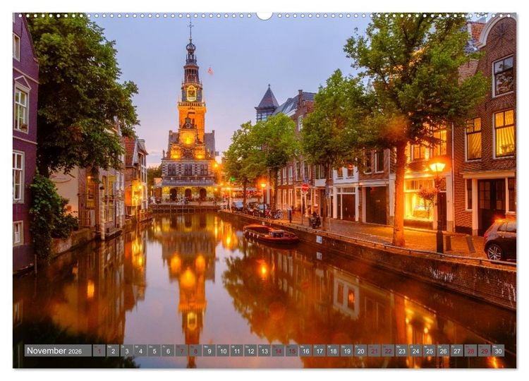 Produktbild: Ein Blick auf Alkmaar (Wandkalender 2026 DIN A2 quer), CALVENDO Monatskalender