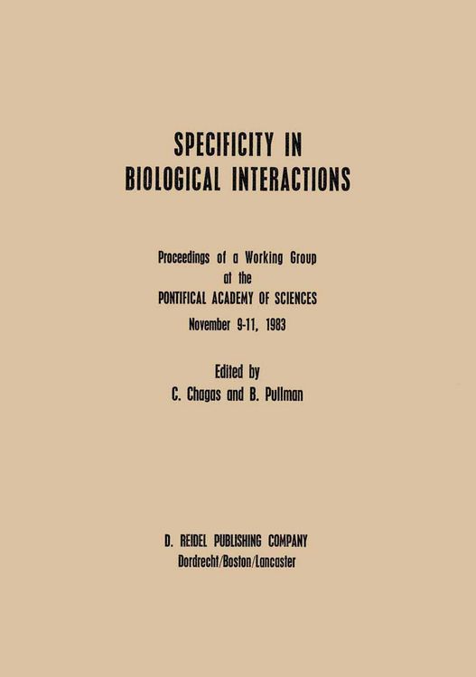 Produktbild: Specificity in Biological Interactions