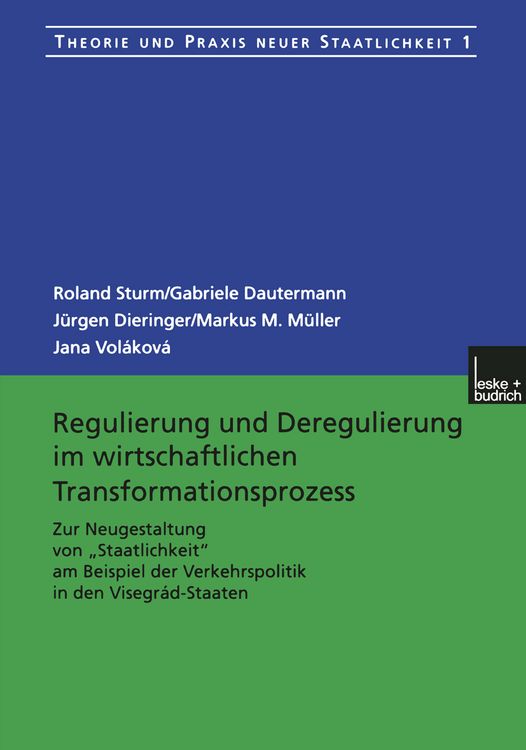 Produktbild: Regulierung und Deregulierung im wirtschaftlichen Transformationsprozess