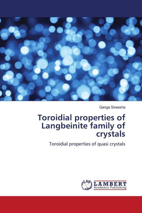Produktbild: Toroidial properties of Langbeinite family of crystals