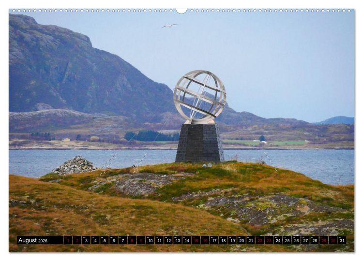 Produktbild: Bergen - Kirkenes - Bergen mit dem Postschiff (hochwertiger Premium Wandkalender 2026 DIN A2 quer), Kunstdruck in Hochglanz