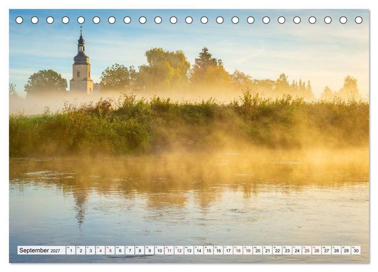 Produktbild: Willkommen im Saalekreis (Tischkalender 2027 DIN A5 quer), CALVENDO Monatskalender