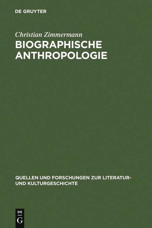 Produktbild: Biographische Anthropologie