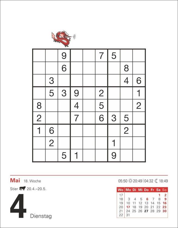 Produktbild: Sudoku Tagesabrei&szlig;kalender 2027 - Das Kult-R&auml;tsel aus Japan