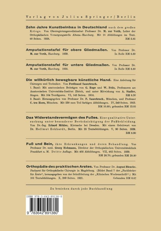 Produktbild: Kunstglieder und orthop&auml;dische Hilfsmittel
