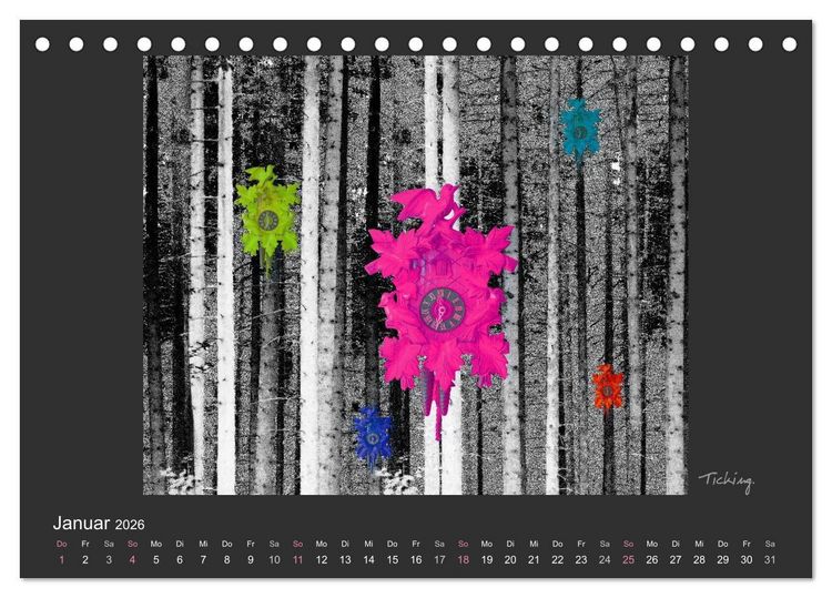 Produktbild: Schwarzwald. Anders. (Tischkalender 2026 DIN A5 quer), CALVENDO Monatskalender