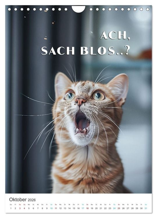 Produktbild: Lustige Tiere (Wandkalender 2026 DIN A4 hoch), CALVENDO Monatskalender