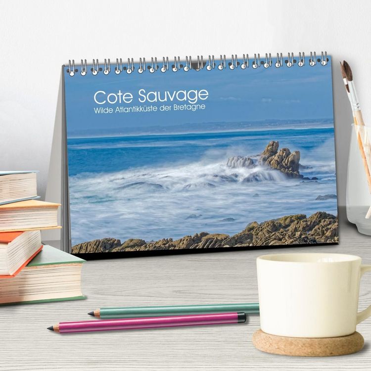 Produktbild: Cote Sauvage. Wilde Atlantikk&uuml;ste der Bretagne. (Tischkalender 2027 DIN A5 quer), CALVENDO Monatskalender