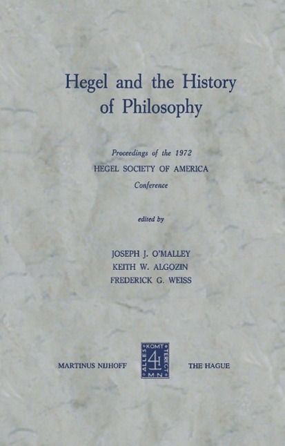 Produktbild: Hegel and the History of Philosophy