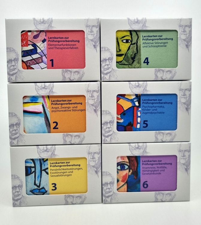 Produktbild: Heilpraktiker Psychotherapie - 1200 Lernkarten - Teil 1-6