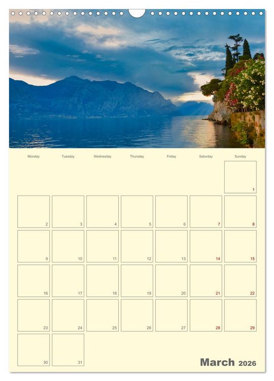 Produktbild: Romantic Northern Italy (Wall Calendar 2026 DIN A3 portrait), CALVENDO 12 Month Wall Calendar