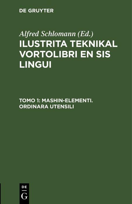 Produktbild: Mashin-elementi. Ordinara Utensili