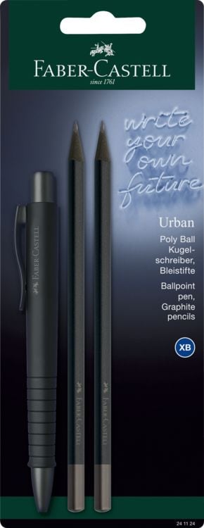 Produktbild: Faber-Castell KS Poly Ball Urban BS Urban BK all black