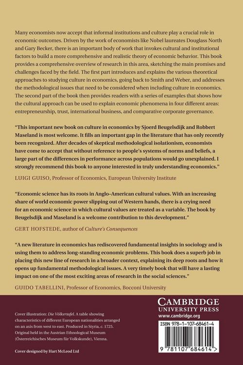 Produktbild: Culture in Economics