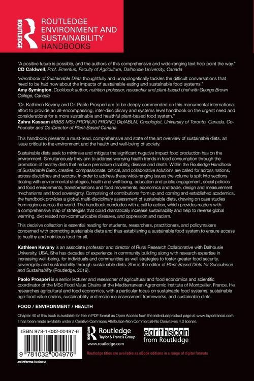 Produktbild: Routledge Handbook of Sustainable Diets