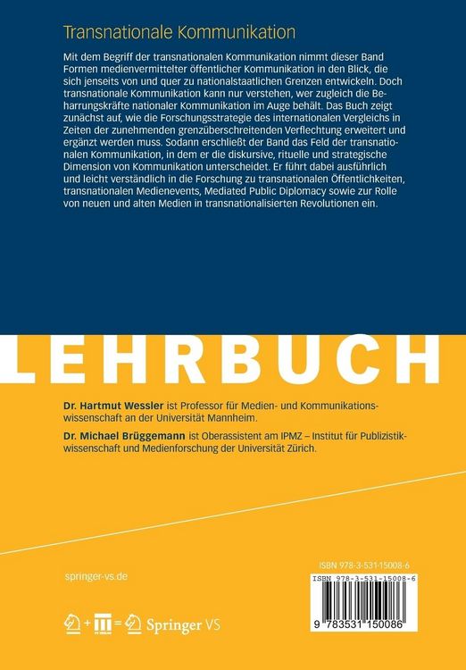 Produktbild: Transnationale Kommunikation