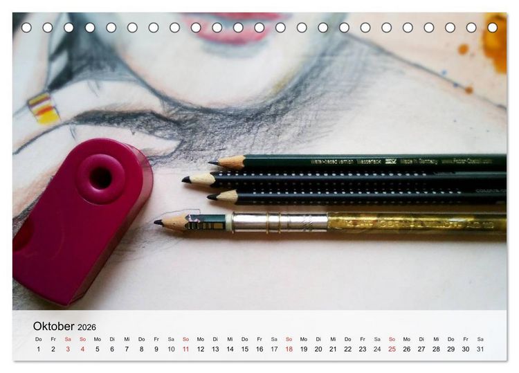 Produktbild: Malen. Impressionen aus der Welt der Farben (Tischkalender 2026 DIN A5 quer), CALVENDO Monatskalender
