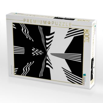 Produktbild: CALVENDO Puzzle Chaos in schwarz und wei&szlig; | 1000 Teile Lege-Gr&ouml;&szlig;e 64x48cm Foto-Puzzle f&uuml;r gl&uuml;ckliche Stunden