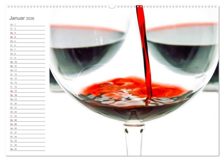 Produktbild: Wein (hochwertiger Premium Wandkalender 2026 DIN A2 quer), Kunstdruck in Hochglanz