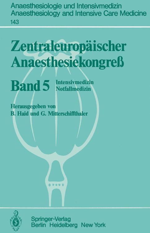 Produktbild: Zentraleurop&auml;ischer Anaesthesiekongre&szlig;