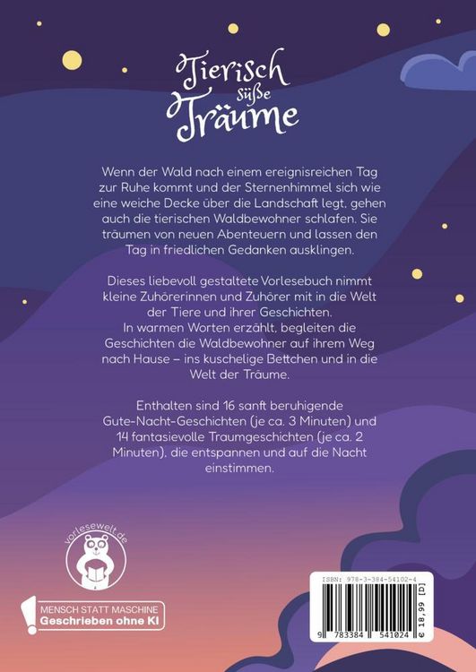 Produktbild: Tierisch s&uuml;&szlig;e Tr&auml;ume