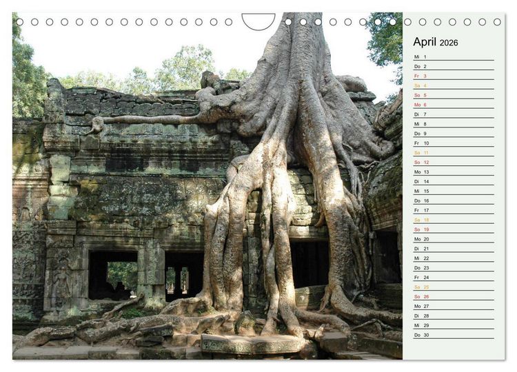 Produktbild: Asien - Thailand und Kambodscha (Wandkalender 2026 DIN A4 quer), CALVENDO Monatskalender