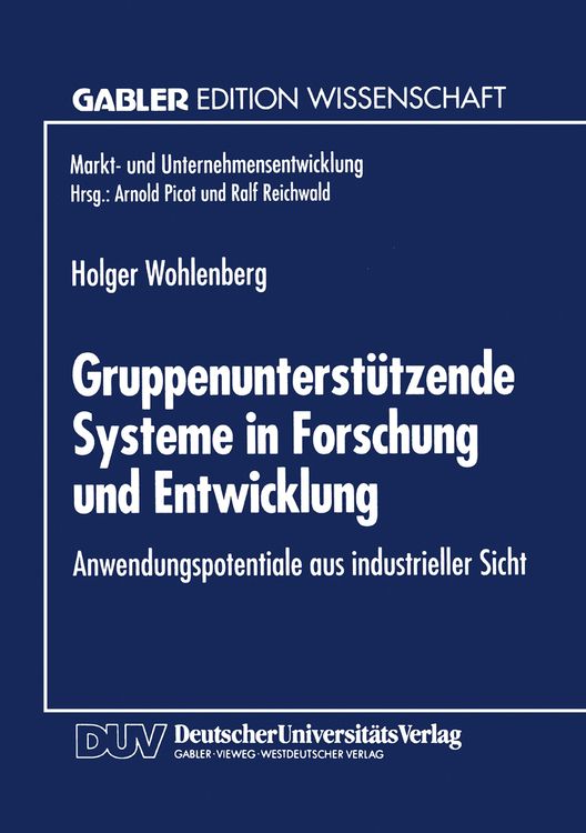 Produktbild: Gruppenunterstützende Systeme in Forschung und Entwicklung